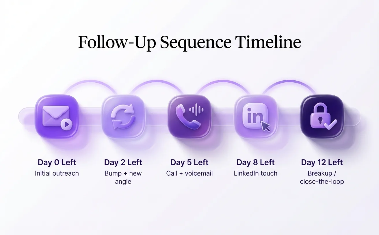Most “no response” is “not now”, a cadence converts it.