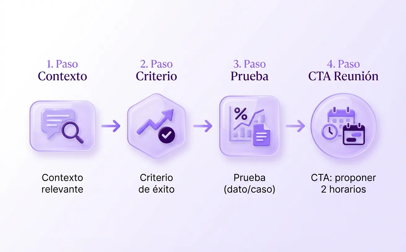 Plantilla corta de prospección orientada a reunión.