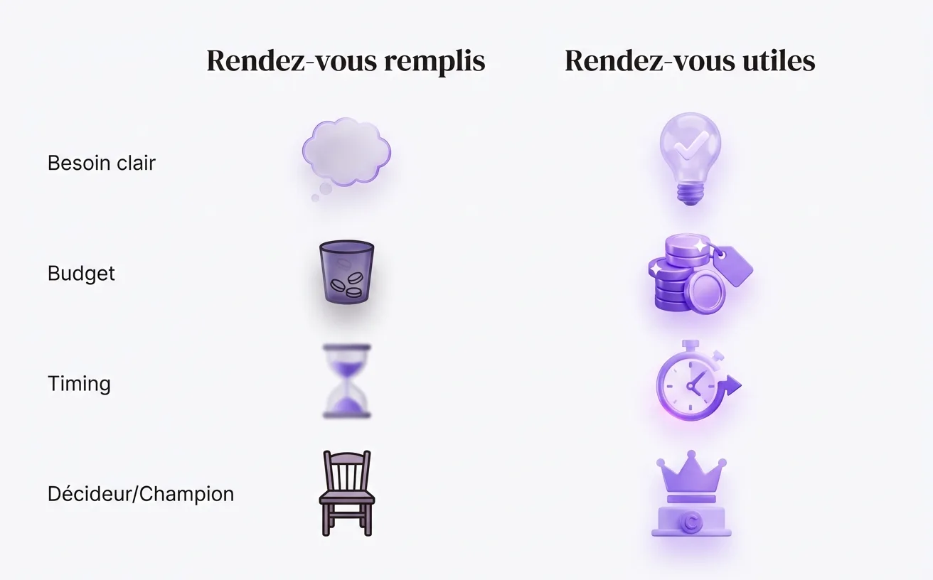 Qualifier vite pour obtenir des rendez-vous utiles