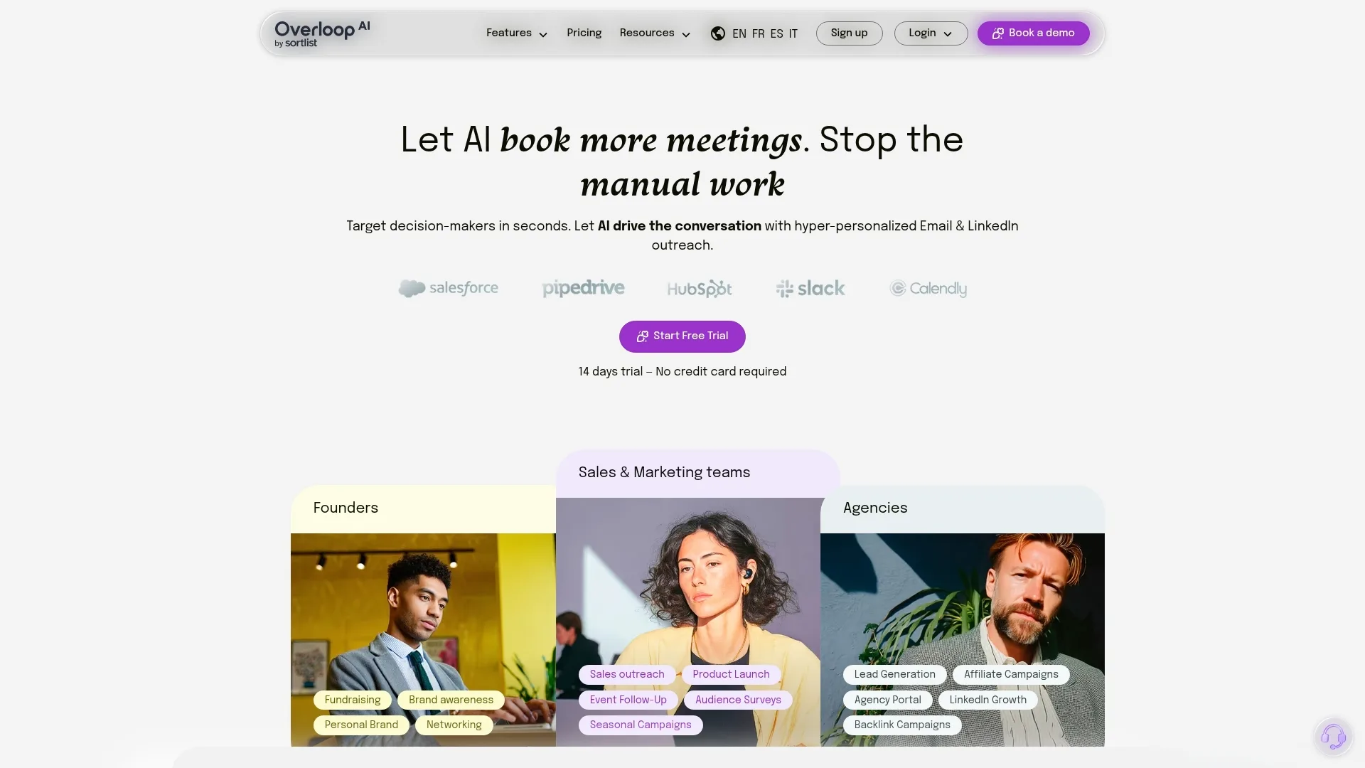 Screenshot of workspace Overloop AI