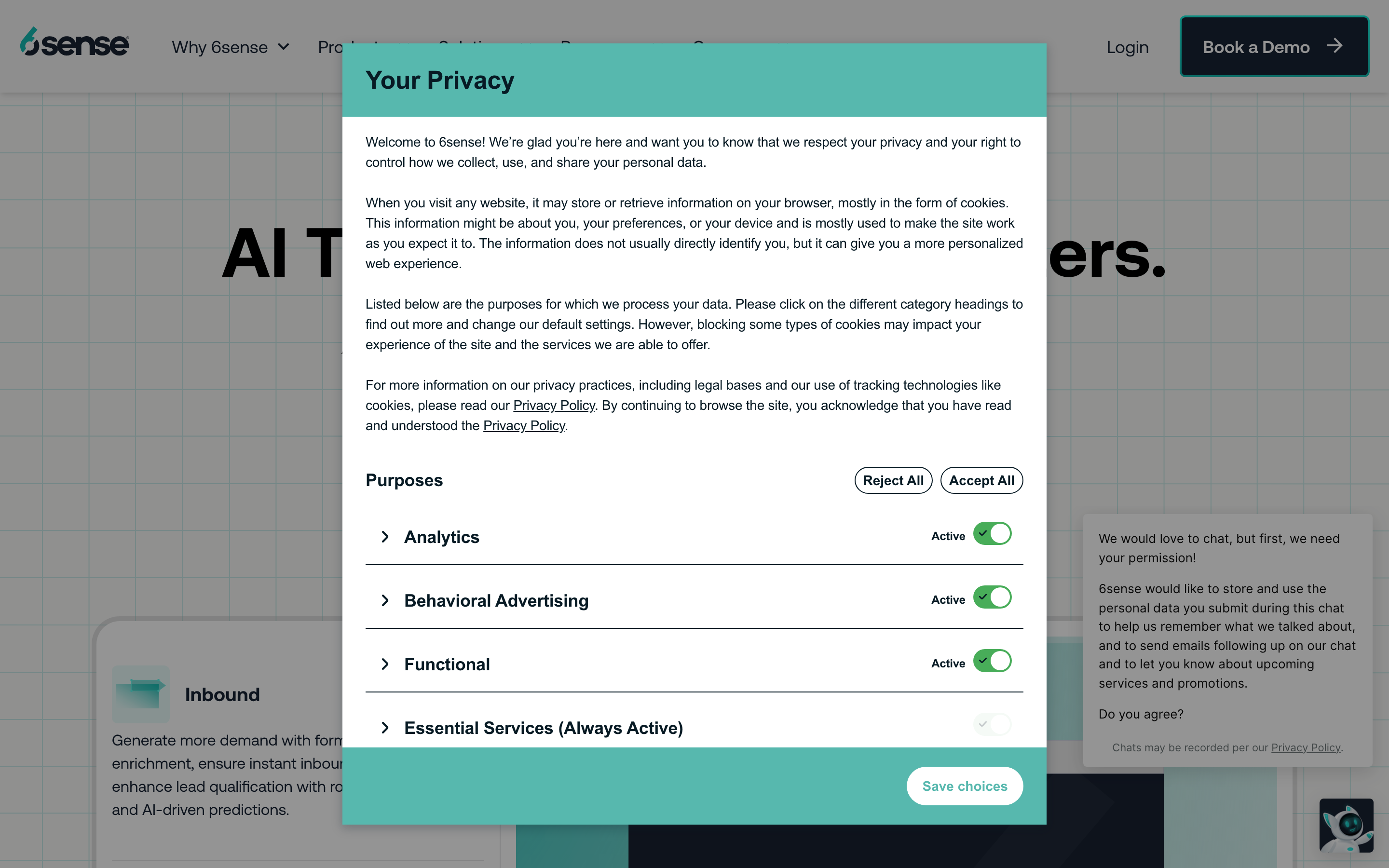 6sense homepage