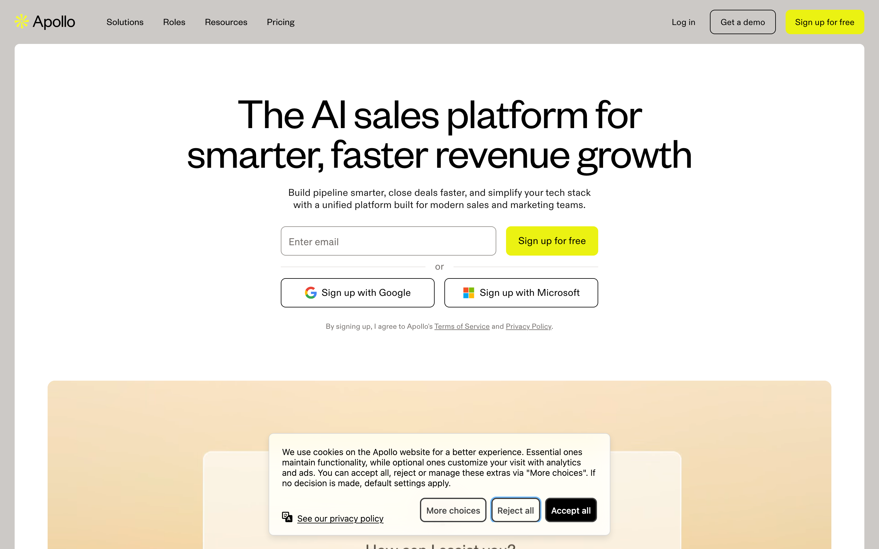 Apollo dashboard interface