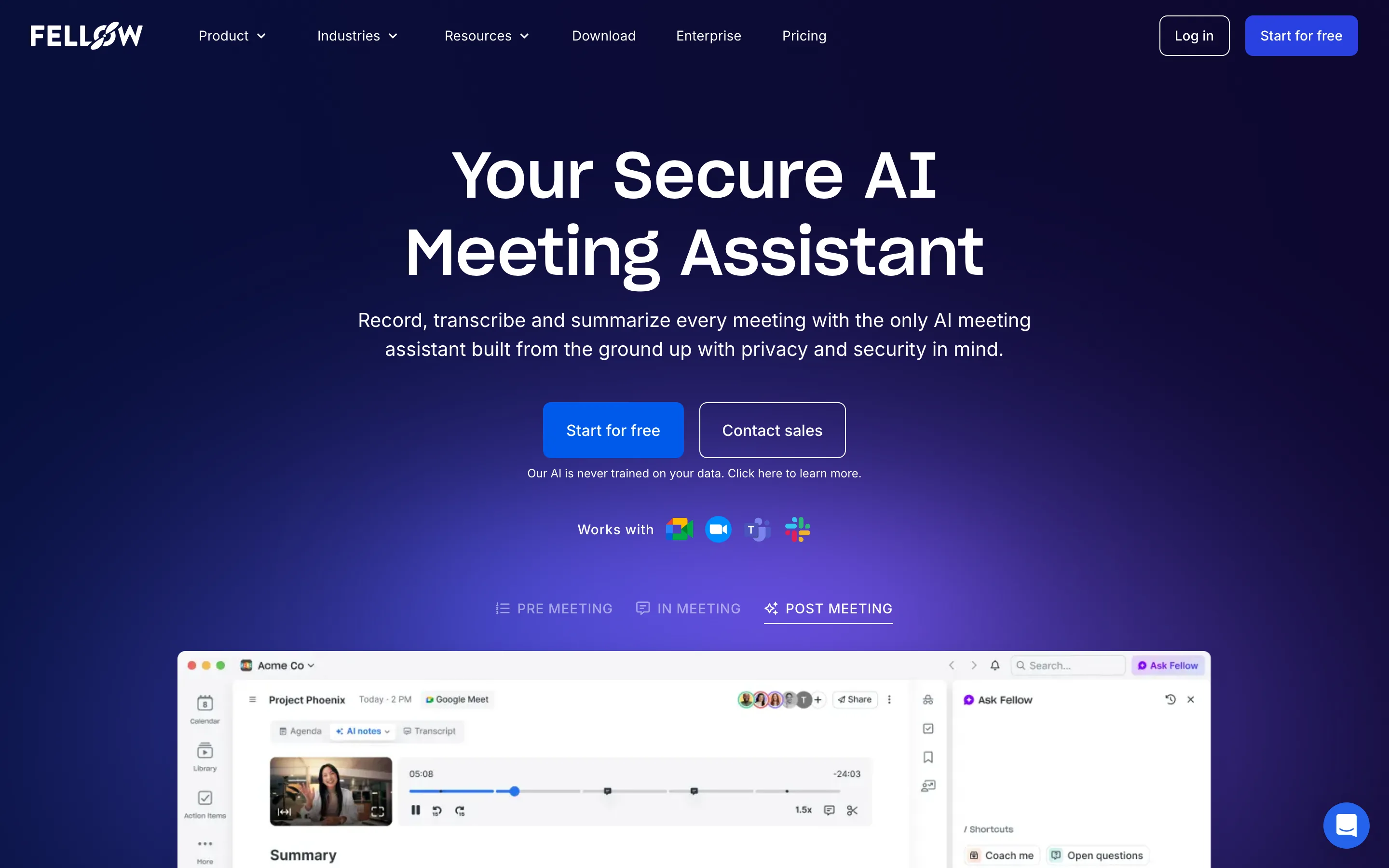 Fellow homepage