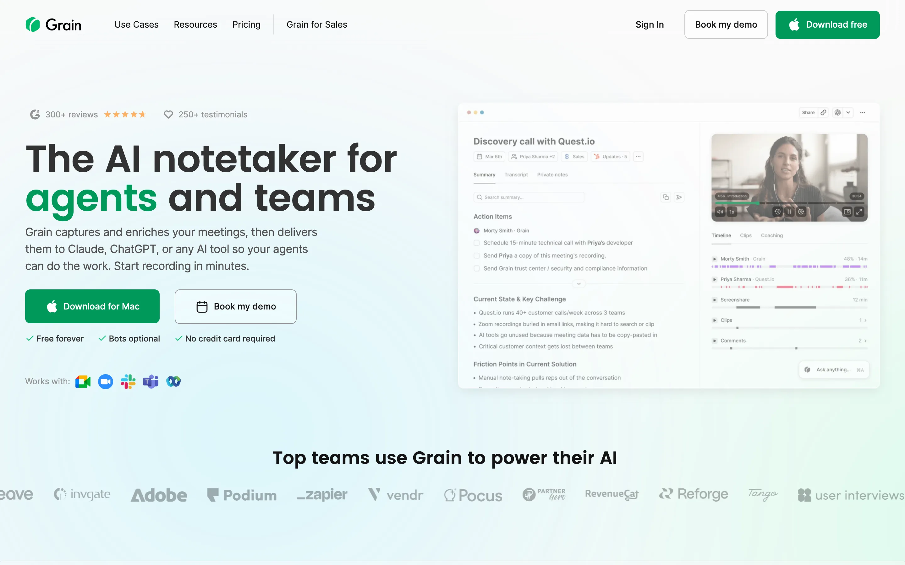 Grain homepage
