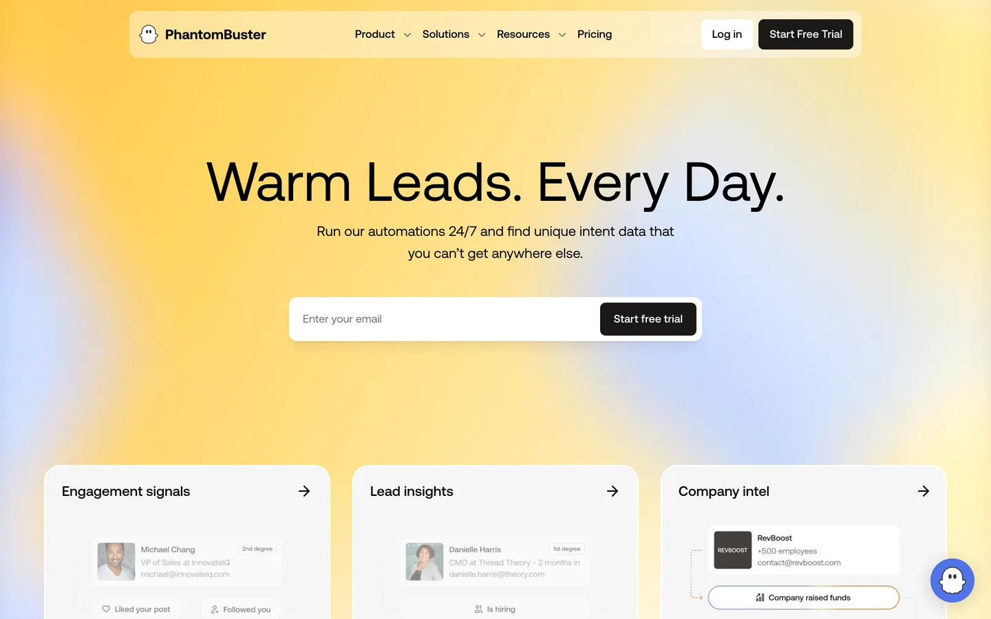 PhantomBuster dashboard interface