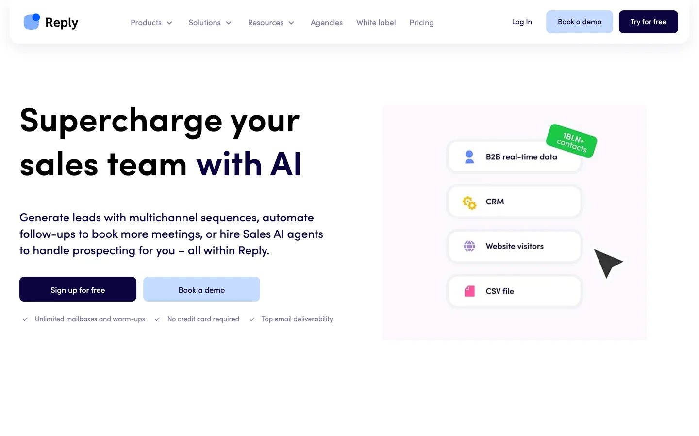 Reply.io dashboard interface