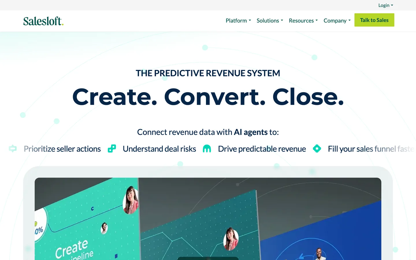 Salesloft dashboard interface