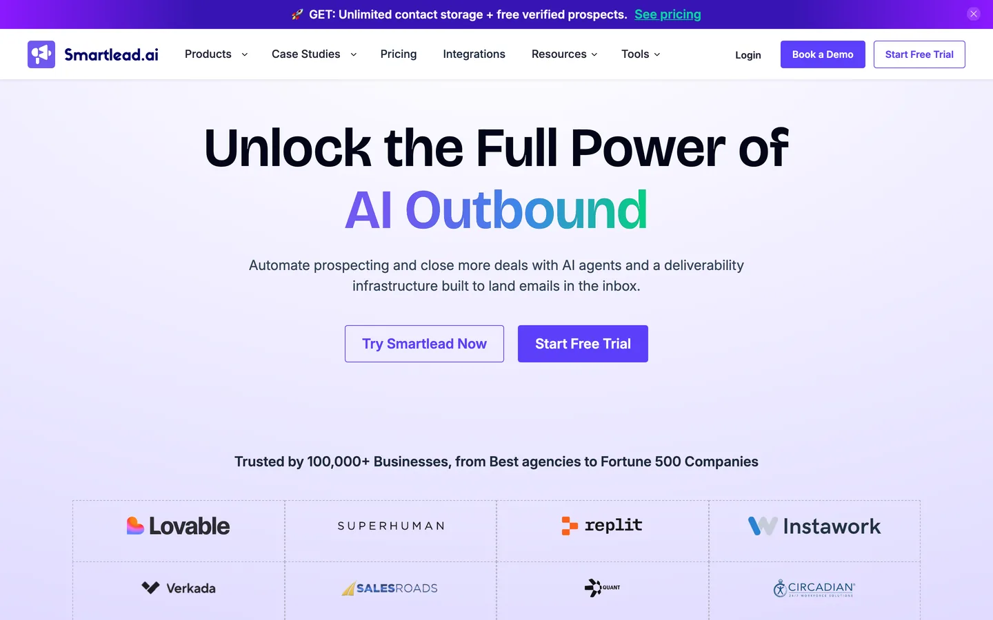 Smartlead dashboard interface
