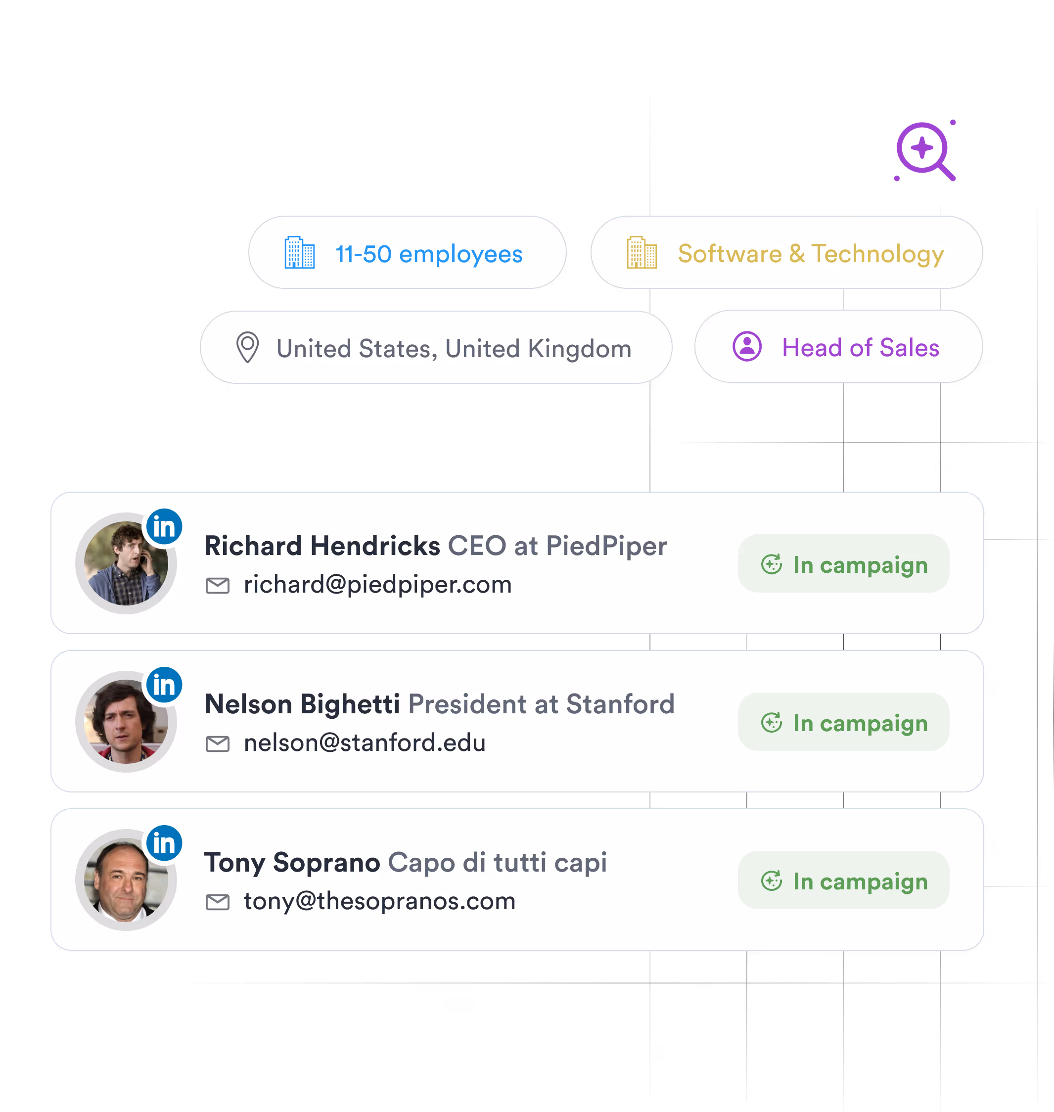Overloop sales prospecting screenshot