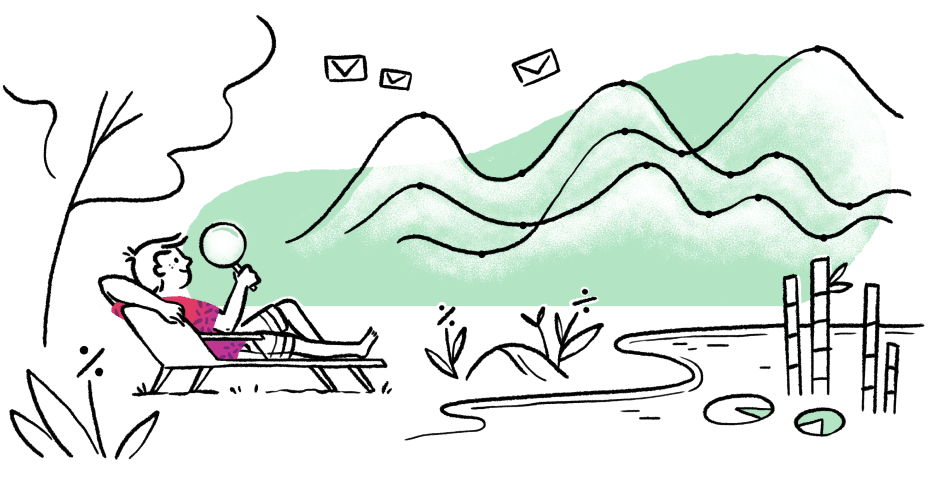 Reporting & forecasting in Overloop sales automation & cold emailing software